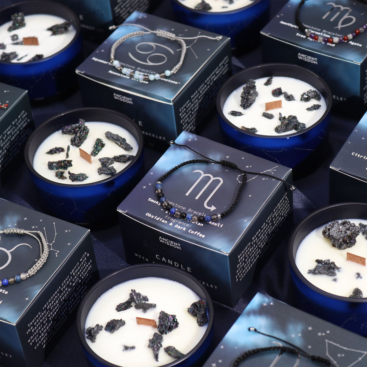 Zodiakljus med kristallarmband – Skytten