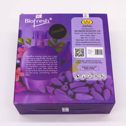 Biofresh backflow-rökelsekoner – Lavendel, 40 st