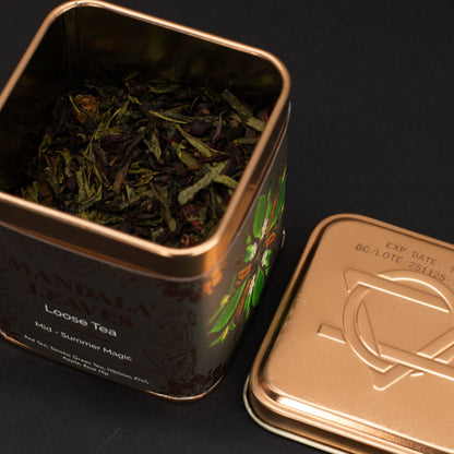 Mid-summer Magic – fruktigt grönt te i burk – 50 g