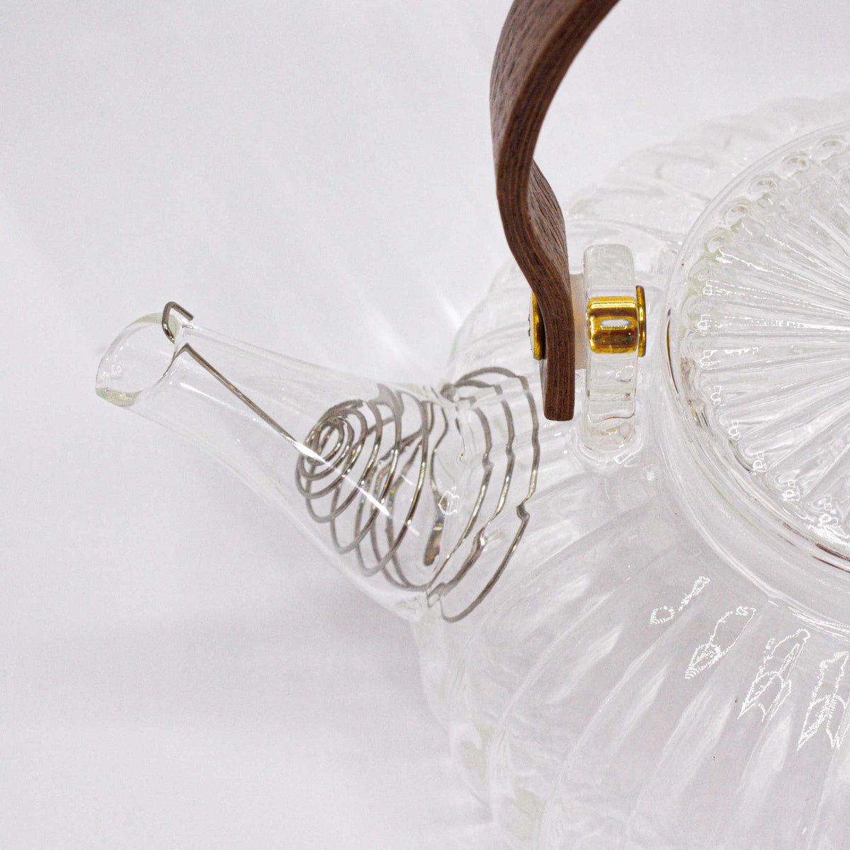 Tekanna i räfflat glas – klar, 850 ml