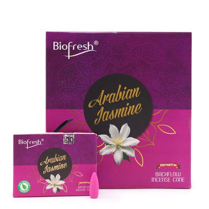 Biofresh backflow-rökelsekoner – Arabisk jasmin, 40 st