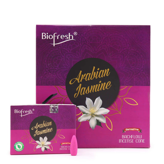 Biofresh backflow-rökelsekoner – Arabisk jasmin, 40 st