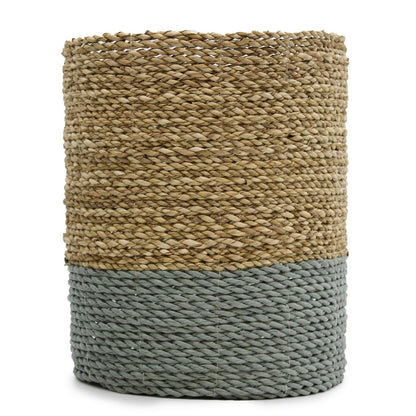Förvaringsset i sjögräs och raffia – 4 delar