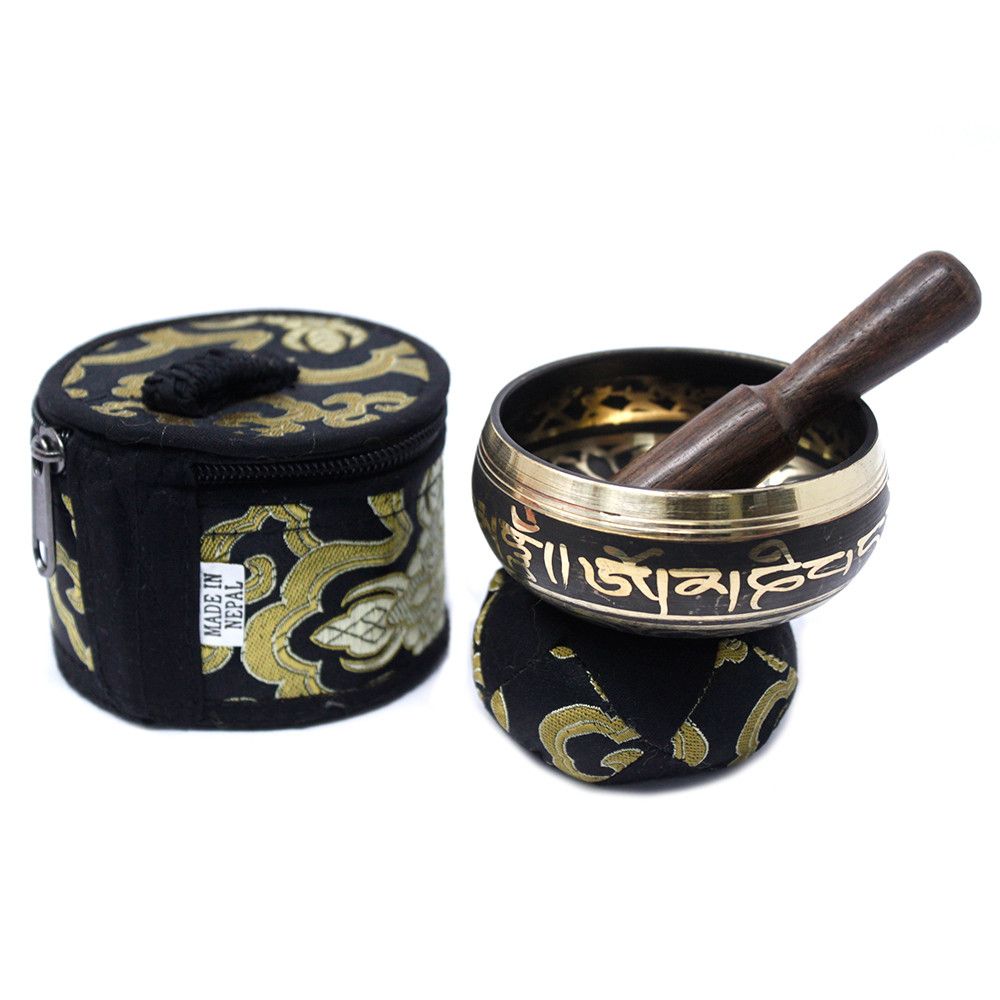 Mini-klangskålsset – svart