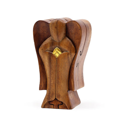 Hati-Hati-ängel i ask – vänskap, 14 cm