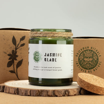 Greenman sojavaxljus med träveke – Jasmine Glade