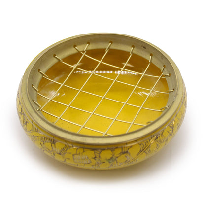 Rökelsebrännare i mässing – Solar plexus-chakra