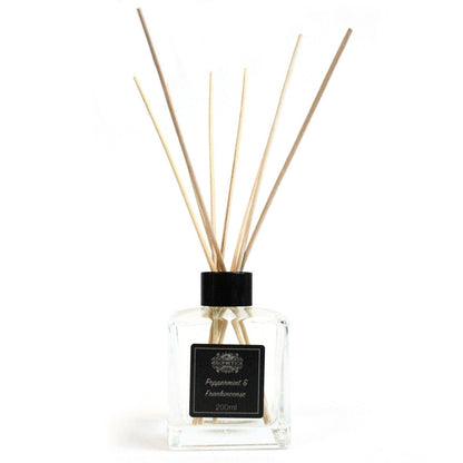 Doftpinnar med eteriska oljor – Pepparmynta & frankincense, 200 ml