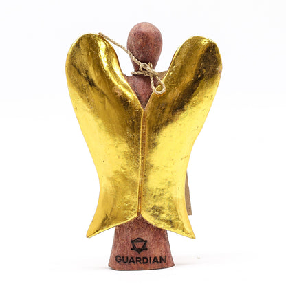 Hati-Hati-ängel i trä – Guardian, 15 cm