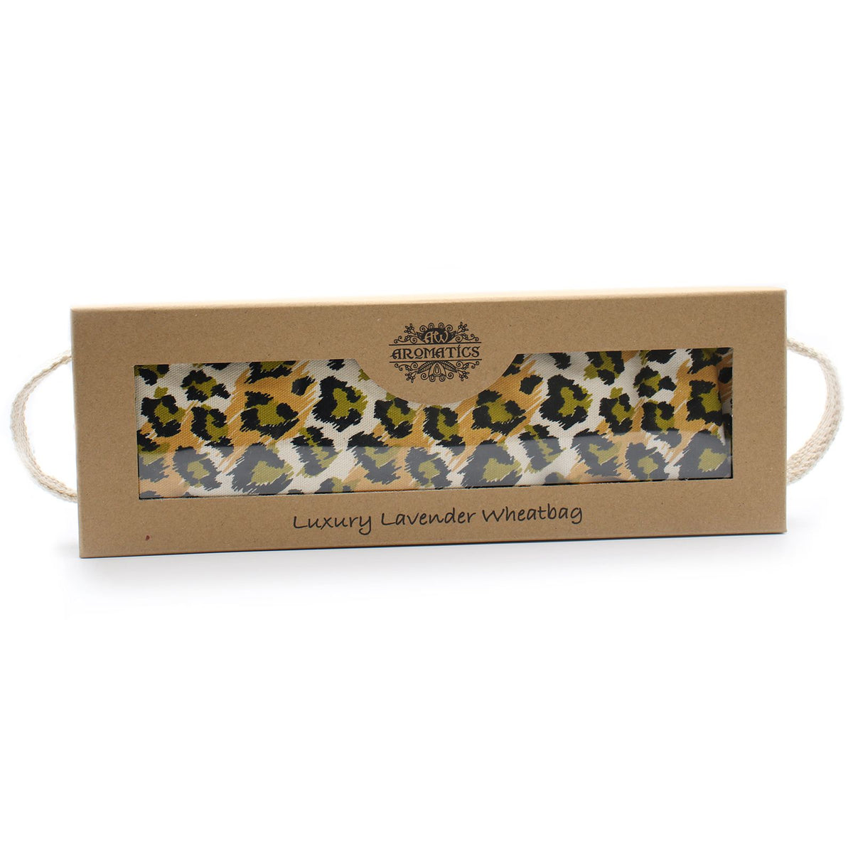 Lavendel-vetekudde i presentask – Night Leopard