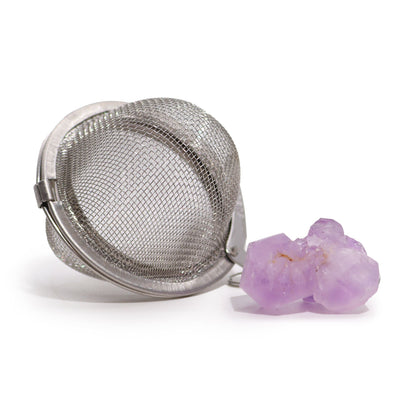 Tesil med natursten – ametistkluster