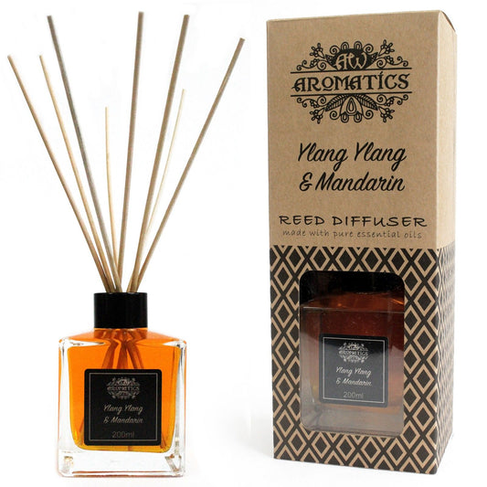Doftpinnar med eteriska oljor – Ylang ylang & mandarin, 200 ml