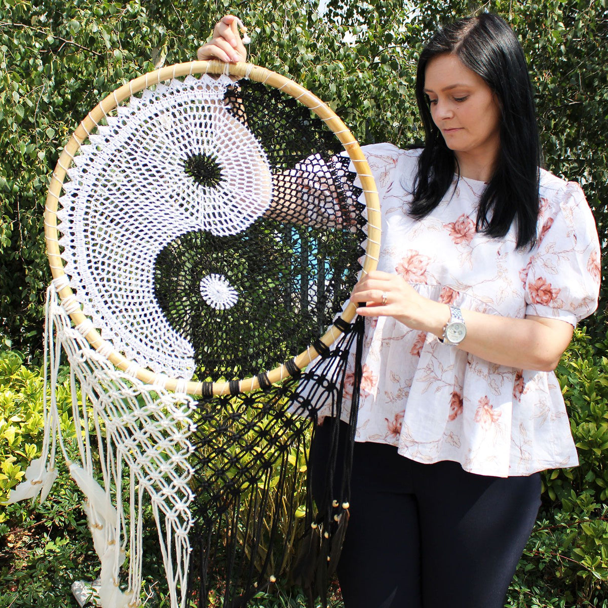 Stor drömfångare – Yin och Yang