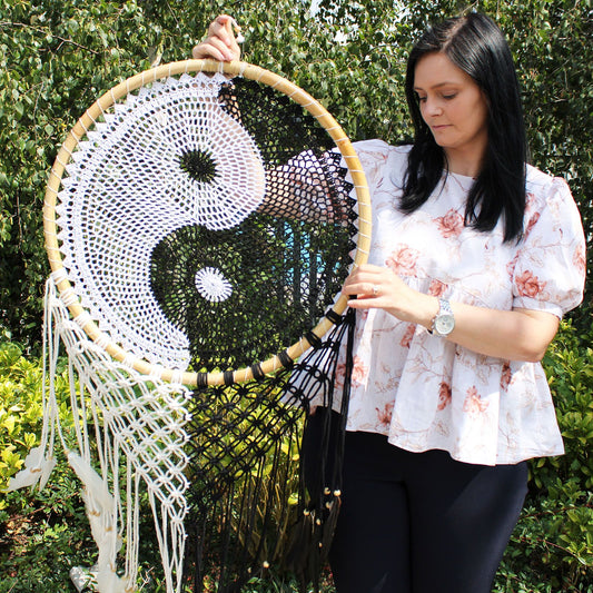 Stor drömfångare – Yin och Yang
