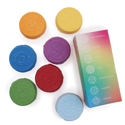 Chakra badfizzers – presentset med 7