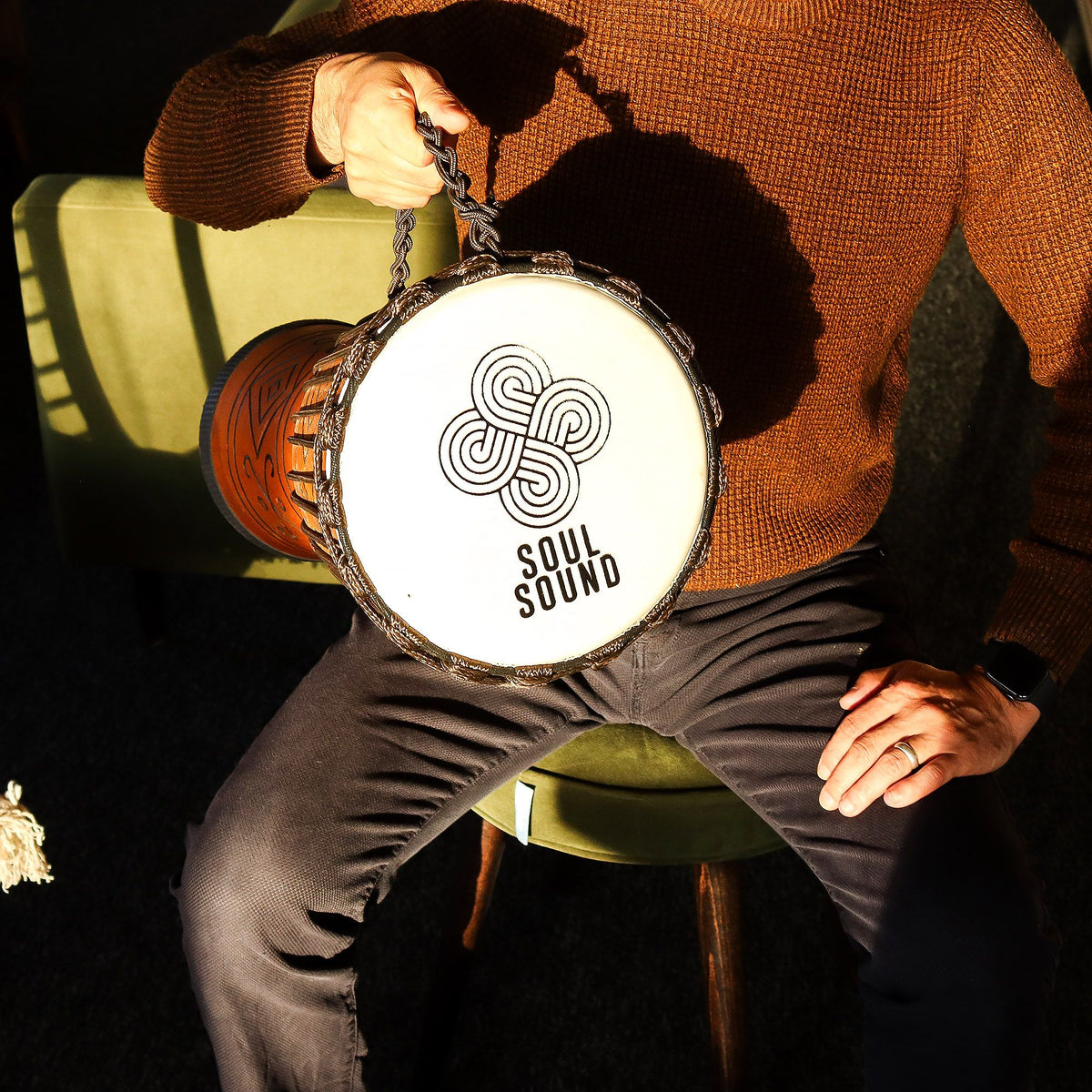 Djembe Soul Sound – djupare ton, 50 × 22 cm