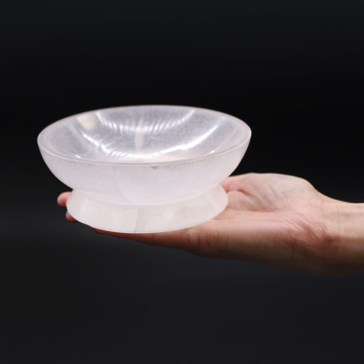 Selenitskål för ritual – ca 15 cm