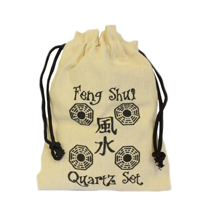 Feng Shui-set i bergkristall – 4 delar