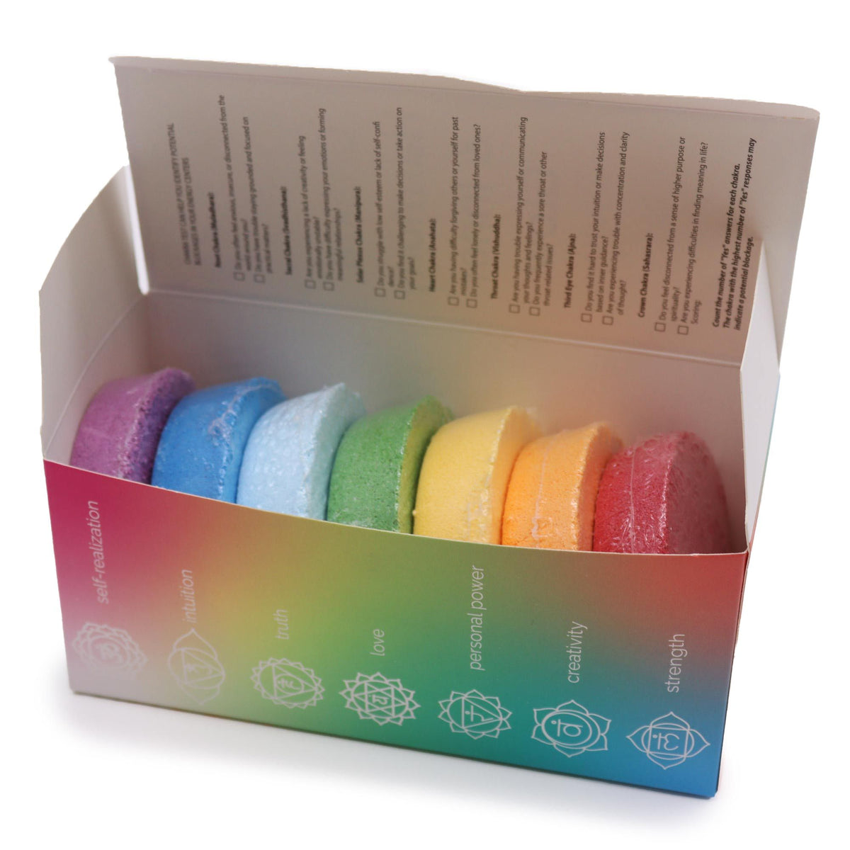 Chakra badfizzers – presentset med 7