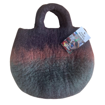 Tovad väska med sagoträdgård – 35 × 27 cm