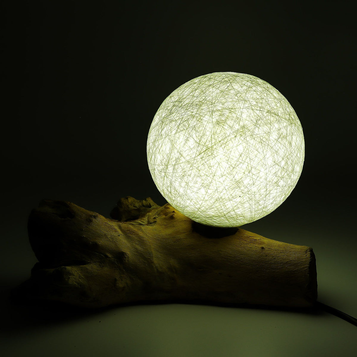 DriftGlow-bordslampa – Cotton Luna, elfenben