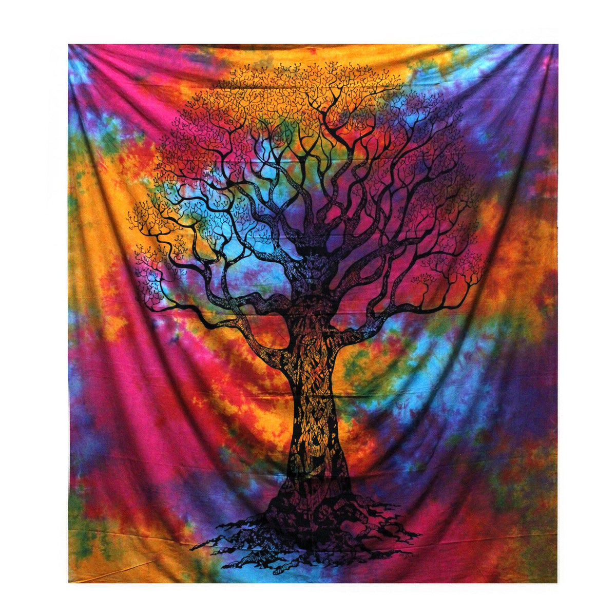 Väggtextil och överkast – vinterträd, 230 × 200 cm