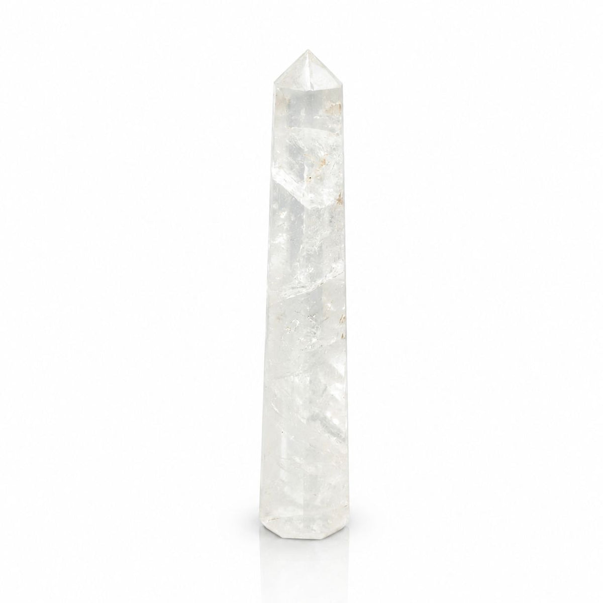 Sexsidig obelisk i bergkristall – ca 17 cm