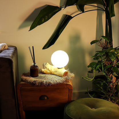 DriftGlow-bordslampa – Cotton Luna, elfenben