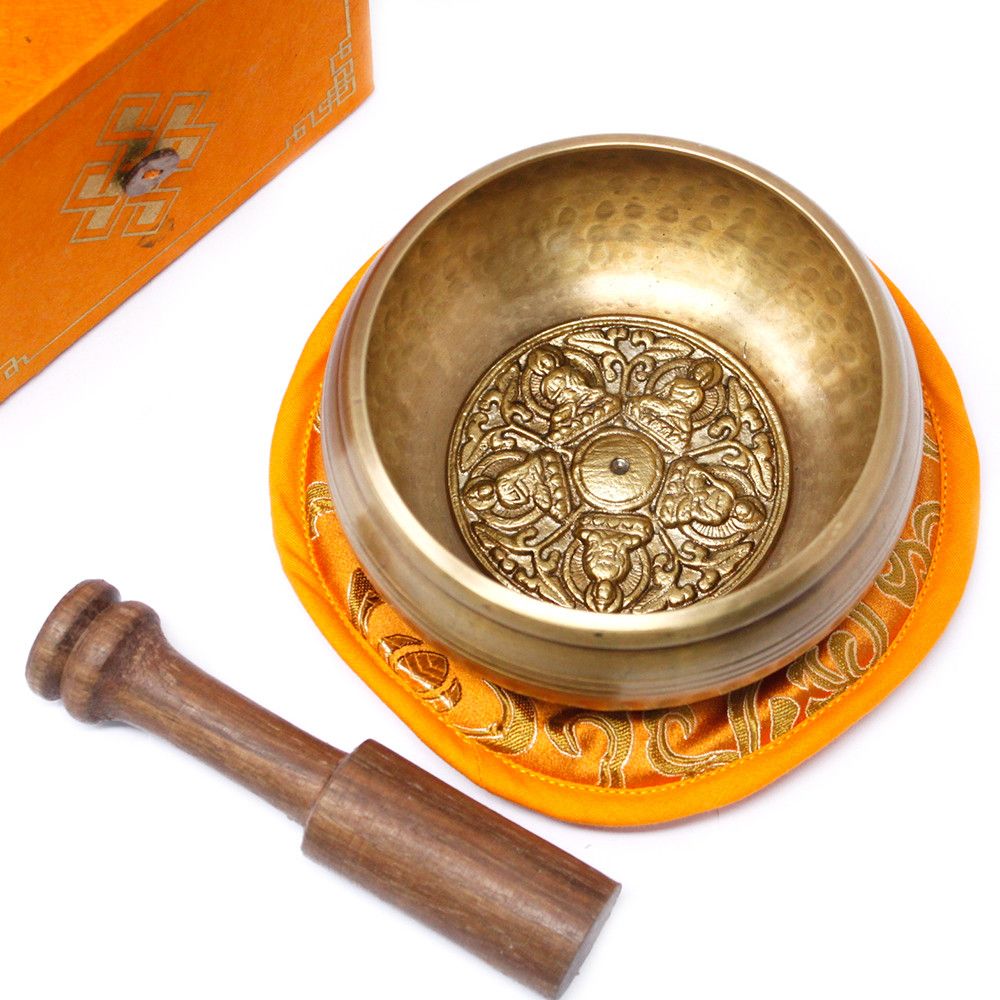 Klangskålsset – Fem Buddha, 10 cm