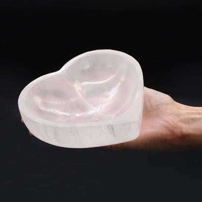 Selenitskål – hjärta, ca 15 cm