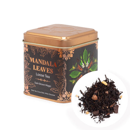 Dark Brown Magic – chokladigt svart te i burk – 50 g