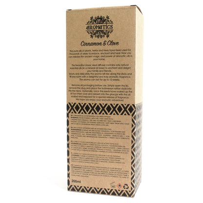 Doftpinnar med eteriska oljor – Kanel & kryddnejlika, 200 ml