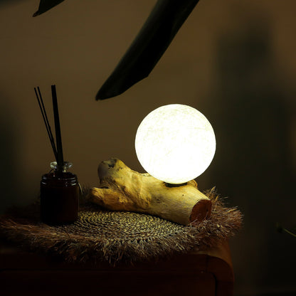 DriftGlow-bordslampa – Cotton Luna, elfenben
