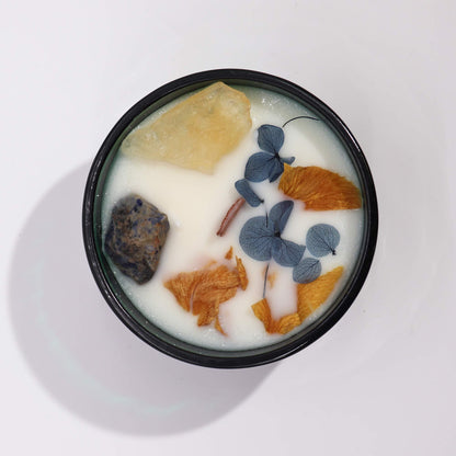 Hop Hare tarotljus – The Sun, citrin & sodalit