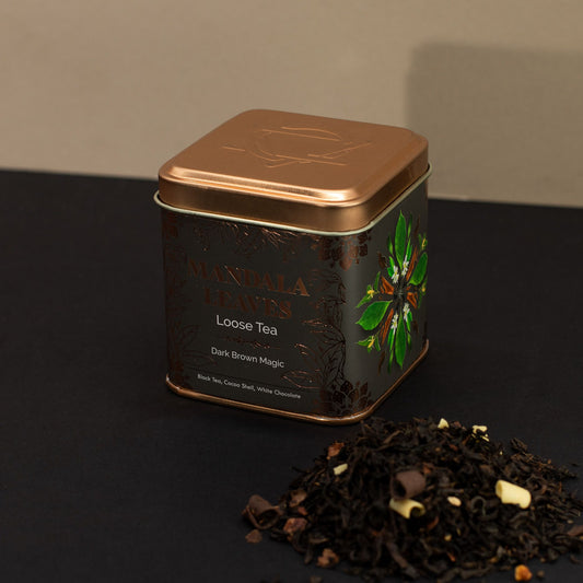 Dark Brown Magic – chokladigt svart te i burk – 50 g