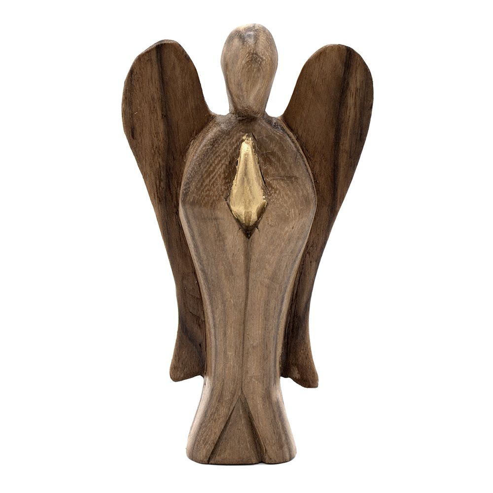 Hati-Hati-ängel i trä – vänskap, 15 cm