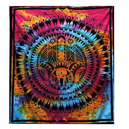 Väggtextil och överkast – hamsahanden, 230 × 200 cm