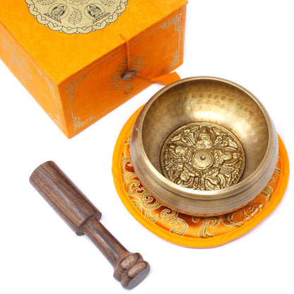 Klangskålsset – Fem Buddha, 10 cm