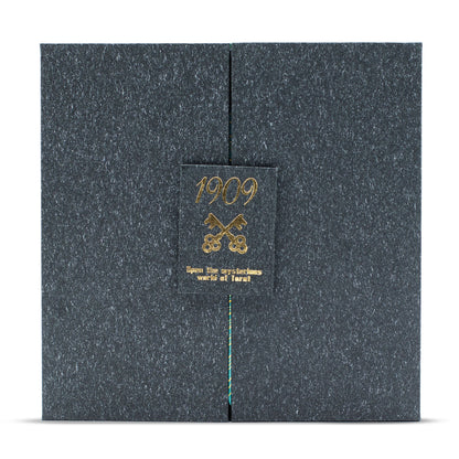 Tarotkort presentset – guld & turkos folie + guidebok