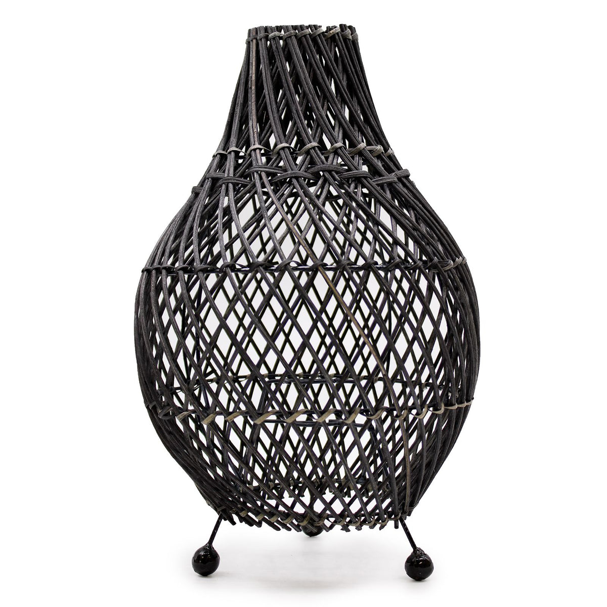 Bordslampa i rotting – svart