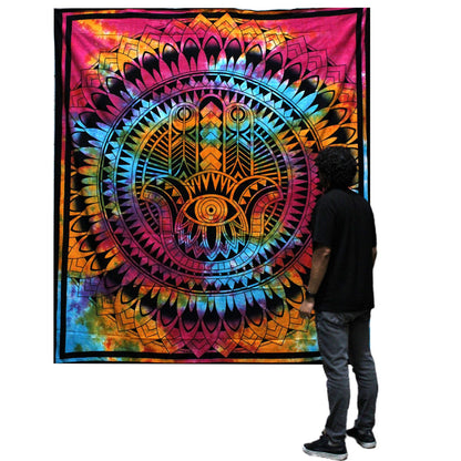 Väggtextil och överkast – hamsahanden, 230 × 200 cm