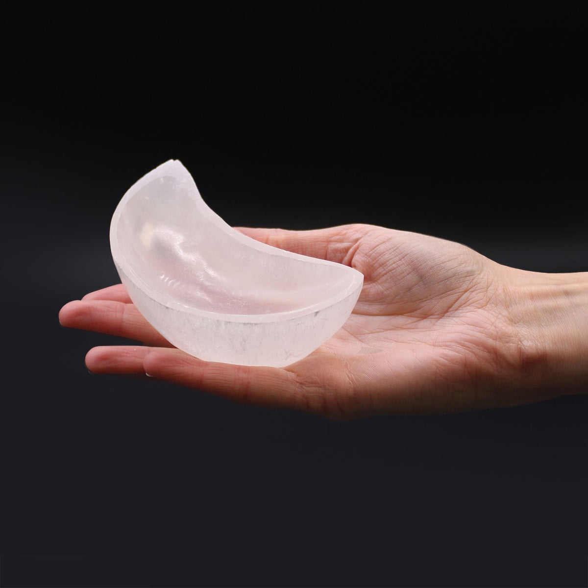 Selenitskål – måne, ca 10 cm