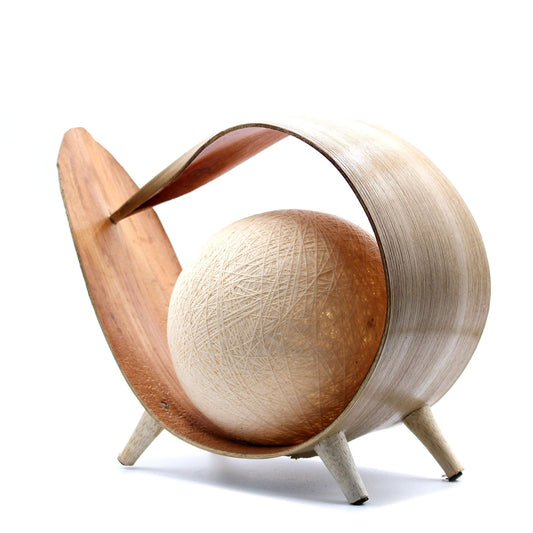 Bordslampa av kokosblad – Natural Loop