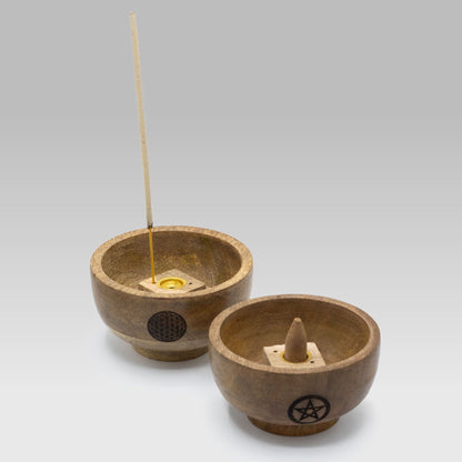 Ritualskål / rökelsekonhållare – ca 11 × 6 cm
