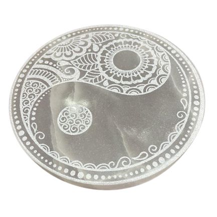 Selenitplatta – Feng Shui, 18 cm