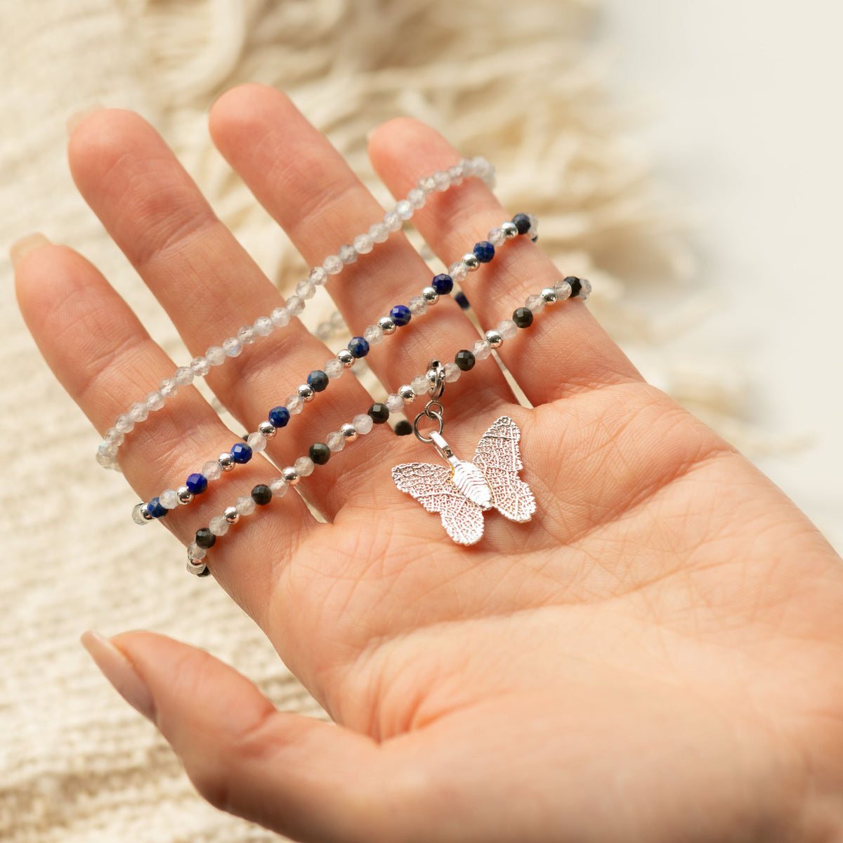 Kristallarmband-set Northern Lights – 3 elastiska armband