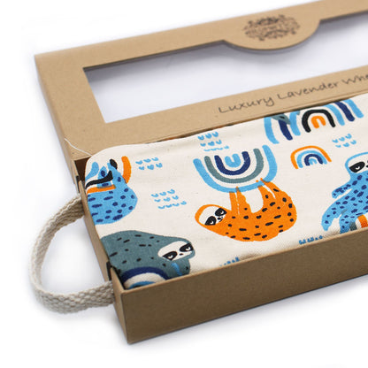 Lavendel-vetekudde i presentask – Night Leopard