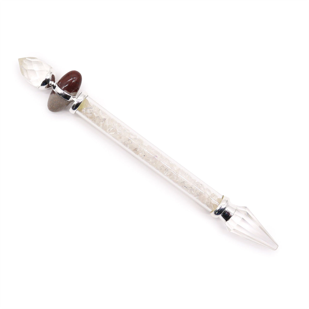 Shiva Lingam-stav – bergkristall