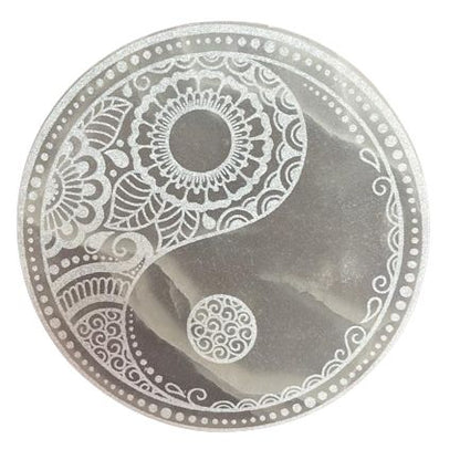 Selenitplatta – Feng Shui, 18 cm