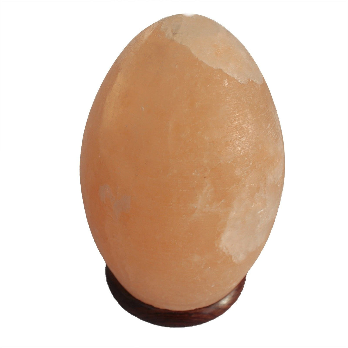 Saltlampa i äggform – träbas